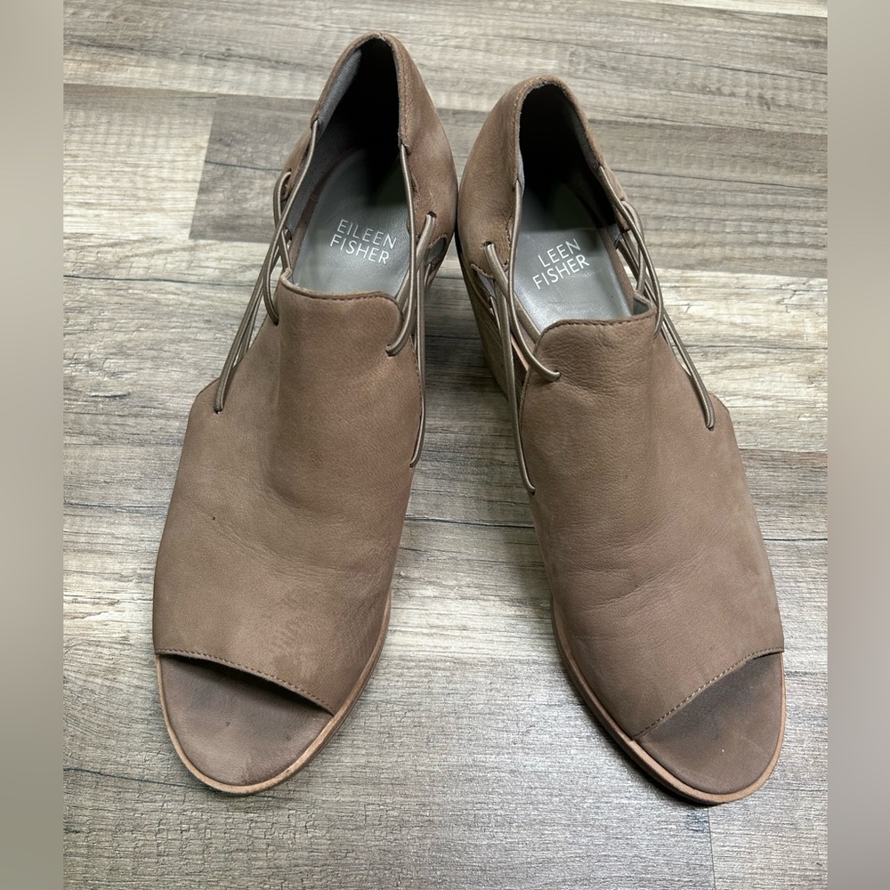 Eileen Fisher Nikki Peep Toe Sandal Bootie